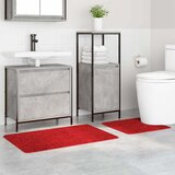 Set prostirki za kupatilo s protukliznom podlogom 2 pcs Crvena | Eponuda.com