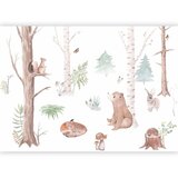  Foto tapeta - Subtle Illustration With Forest Animals 150x105 Vodootporna | shoptok.hr