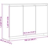  Kreveta Crna 102 x 29.5 x 75 cm Konstruirano drvo | shoptok.hr