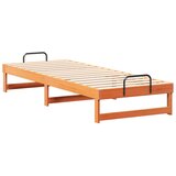  Krevetna konstrukcija Smeđa 90 x 210 cm Čvrsto borovo drvo | shoptok.hr