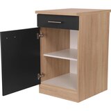 RESPEKTA Kuhinjska Spodnja Omarica Merle, Barva Hrasta, Črna | Shoptok.si