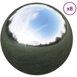  Ogledalna Lopta 8 kom. Ø 5 cm Srebrna Nehrđajući čelik 201 | shoptok.hr