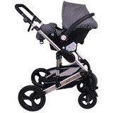 Jungle kolica za bebe 3u1 Oxy Dark Grey, 0m+ | ePonuda.com