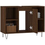 Ormarić za umivaonik smeđa boja hrasta 80x33x60 cm drveni | shoptok.hr