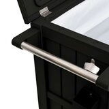  Servirni voziček 3 v 1 črn polipropilen, (20766794) | Shoptok.si