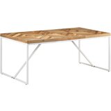  Blagovaonski stol 180 x 90 x 76 cm masivno drvo bagrema i manga | shoptok.hr