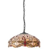 Endon 70824 - Luster na lancu Tiffany DRAGONFLY 3xE27/60W/230V prečnik 41 cm | Eponuda.com