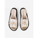 GOODIN Light beige wedge sandals with leather insole | Shoptok.si