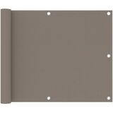 Balkonski zastor smeđe-sivi 75 x 400 cm od tkanine Oxford | shoptok.hr