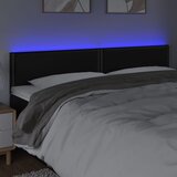  LED uzglavlje crno 180 x 5 x 78/88 cm od umjetne kože | shoptok.hr