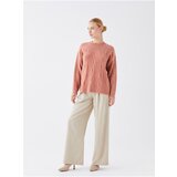LC Waikiki Crew Neck Self-Patterned Long Sleeve Women's Knitwear Sweater | shoptok.hr