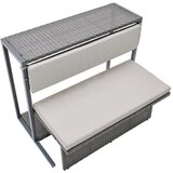 Bessagi Garden Set Za Balkon Mario, Modularen, Siva Barva | Shoptok.si