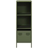 vidaXL Visoka omara olivno zelena 35x39x103,5 cm jeklo | Shoptok.si