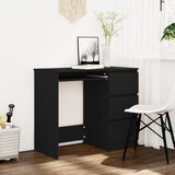 Maison Chic Pisalna miza - pisarniška miza - Računalniška miza črna 90x45x76 cm iverna plošča, (21785052) | Shoptok.si