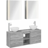  Set ormarića za kupaonicu 5 kom. Siva Sonoma Konstruirano drvo | shoptok.hr