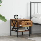 vidaXL noćni ormarić Staro drvo 40x42x45 cm Inženjersko drvo | shoptok.hr