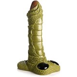 XR Brands giant scaly swamp monster dildo - green Cene