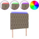  LED uzglavlje smeđesivo 100x7x118/128 cm od tkanine | shoptok.hr