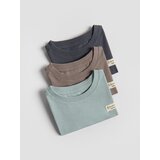 Reserved Pamučna majica 3 kom - bljedoplavo | shoptok.hr