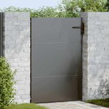 vidaXL vrtna vrata črna 105 x 150 cm jeklo s prašnim premazom Cene
