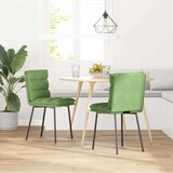  Blagovaonske stolice 2 kom svjetlozelene baršunaste | shoptok.hr
