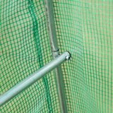  Vrtni tunelski staklenik 4 × 2 × 2 m, 8 m², metalna konstrukcija, UV folija, 2 ulaza | shoptok.hr
