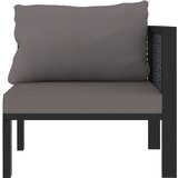 Maison Chic Sekcijski kotni kavč - Sofa - Kanape z levim naslonjalom poli ratan antraciten, (21727088) Cene