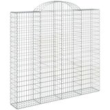 Lučne gabionske košare 8 kom 200x50x180/200cm pocinčano željezo | shoptok.hr