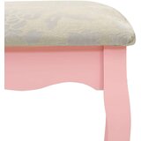 vidaXL Toaletni stolić sa stolcem rozi 50x59x136 cm drvo paulovnije | shoptok.hr