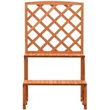  Stalak za biljke s rešetkom narančasti 70x42x120 cm od jelovine | Eponuda.com