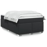  s oprugama i madracem crni 120x190 cm od umjetne kože | shoptok.hr