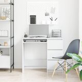  Radni stol bijeli 90 x 45 x 76 cm konstruirano drvo | shoptok.hr