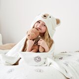 Catherine Lansfield Rjava/kremno bela otroška odeja s kapuco iz mikropliša 90x125 cm Cosy Bear – | Shoptok.si