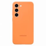 Samsung original silikonski ovitek EF-PS911TOE za Galaxy S23 5G - oranžen Cene