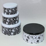  Kutija metalna 3u1 CVETNA dimenzijeØ20x10cm Cene