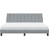 vidaXL Krevet s madracem svjetlosivi 180x200 cm od tkanine | shoptok.hr