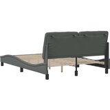  Okvir za krevet bez madraca tamnosivi 140 x 190 cm od tkanine | shoptok.hr