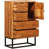  Komoda s ladicama Prirodna 55 x 30 x 90 cm Čvrsto drvo akacije | Eponuda.com