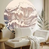  Okrugla fototapeta - Giant waves 140x140 Cijene