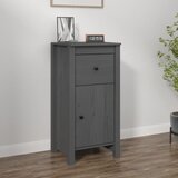 Maison Chic Komoda - Predalnik siva 40x35x80 cm trdna borovina, (21715991) | Shoptok.si