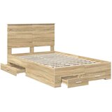  Konstrukcija postelje Sonoma hrast 120 x 200 cm Konstruiran les, (5000104214) | Shoptok.si