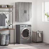 Maison Chic Stenska omarica - Zidna omarica siva sonoma 69,5x34x90 cm inženirski les iu1259, (22062866) | Shoptok.si