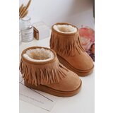 Boto Children's Snow Boots with Decorative Fringes Camel Nimia | ePonuda.com