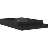 Postelja za shranjevanje Črna Inženirski les 135.5 x 190 x 31.5 cm, (22103293) | Shoptok.si