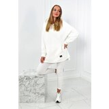 Kesi Cotton set insulated sweatshirt + leggings ecru Cijene