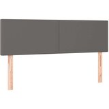  Posteljno vzglavje 2 kosa sivo 72x5x78/88 cm umetno usnje, (20934060) | Shoptok.si
