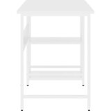  Stol za računalo bijeli 105 x 50 x 72 cm od MDF-a i metala | shoptok.hr