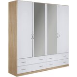 Boxxx OMARA S KLASIČNIMI VRATI, bela, hrast sonoma | Shoptok.si