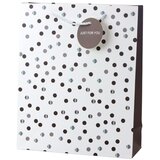  Klasična poklon vrećica s točkicama i privjeskom "Samo za tebe" 32 x 26 x 10 cm | shoptok.hr