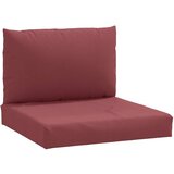 vidaXL Blazine za palete 2 kosa melanž vinsko rdeče blago, (21263142) | Shoptok.si